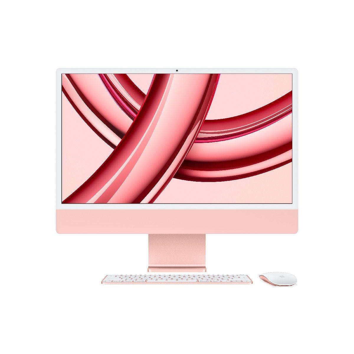 Apple iMac 24" cu procesor Apple M3, 24", Retina 4.5K, 8 nuclee CPU si 8 nuclee GPU, 256GB SSD, Roz